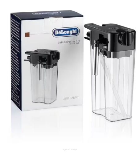 Oryginalny, fabrycznie nowy kompletny pojemnik, dzbanek, zbiornik, karafka, na mleko DLSC022 do ekspresów Delonghi.