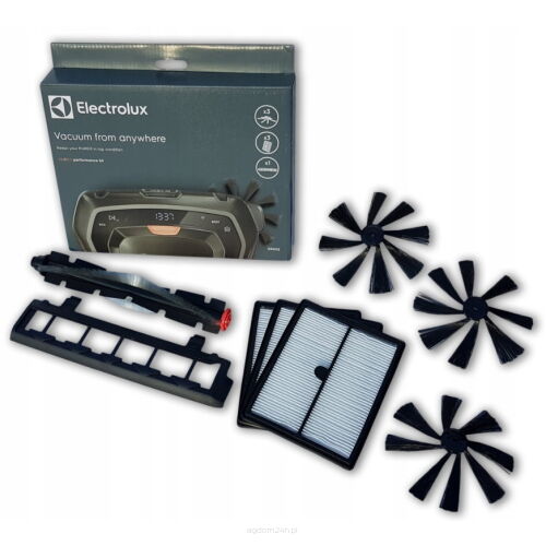 Zestaw filtrów oraz szczotek ERK02 do odkurzaczy PureI9. W zestawie znajduje się szczotka główna, 3 szczotki PowerBrush oraz 3 filtry wielorazowego użytku. 