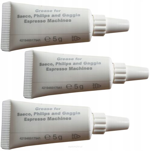 Oryginalny smar konserwujący HD5061/01 do bloku zaparzania do ekspresów do kawy - Saeco Philips - 3 x 5 gram.